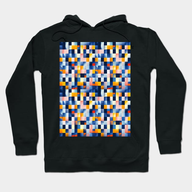 Checkered Checks Hoodie by AbstraktTheArt